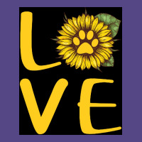 Dog Love Sunflower Poster Love Basic T-shirt | Artistshot