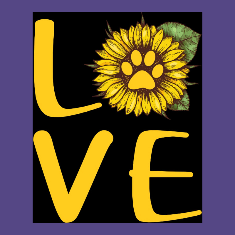 Dog Love Sunflower Poster Love Basic T-shirt | Artistshot