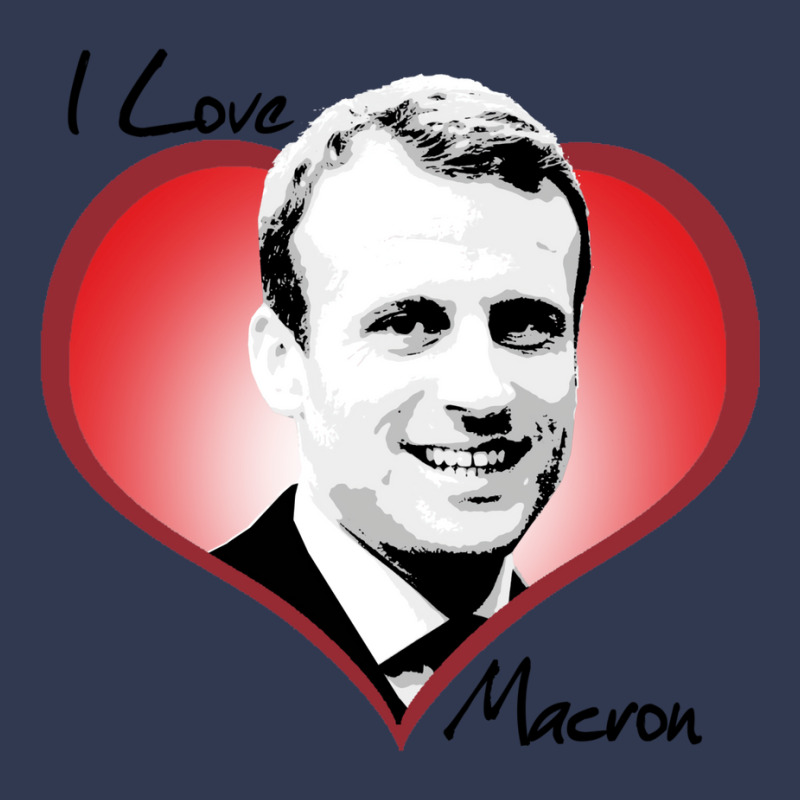 I Love Macron Fitted  80s Basic T-shirt | Artistshot