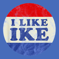 I Like Ike Political Button Vintage Distressed   Green Basic T-shirt | Artistshot