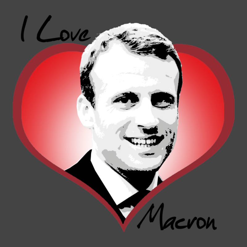 I Love Macron Fitted  Funny Nostalgia Basic T-shirt | Artistshot