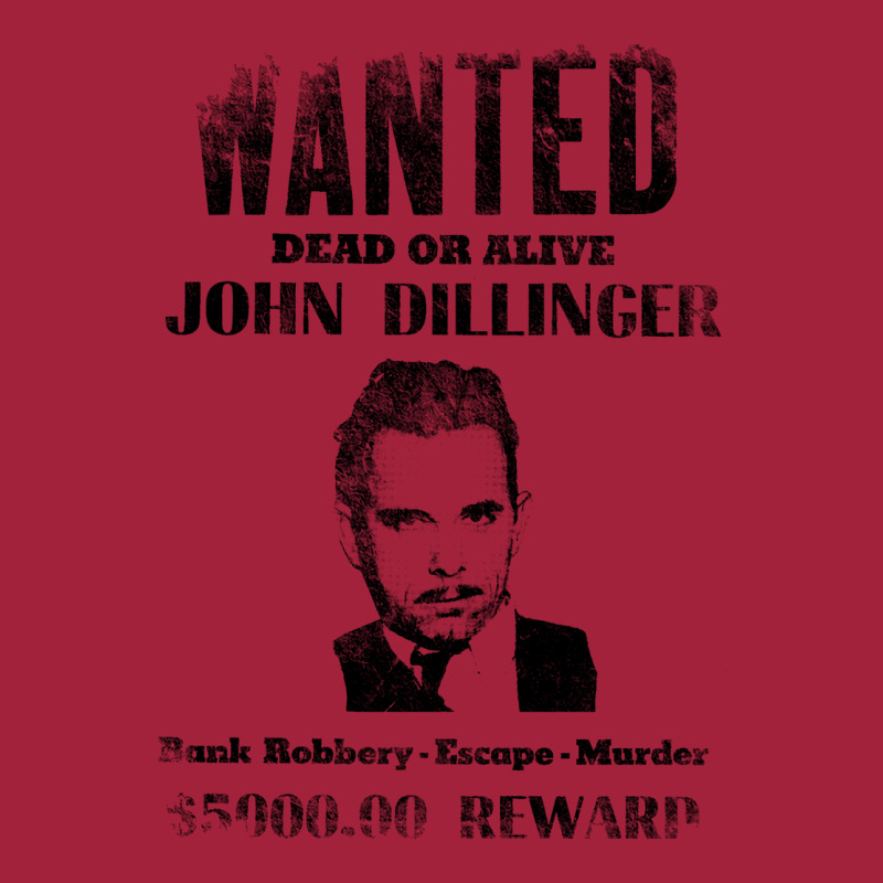 Wanted Poster John Dillinger, Distressed Basic T-shirt | Artistshot