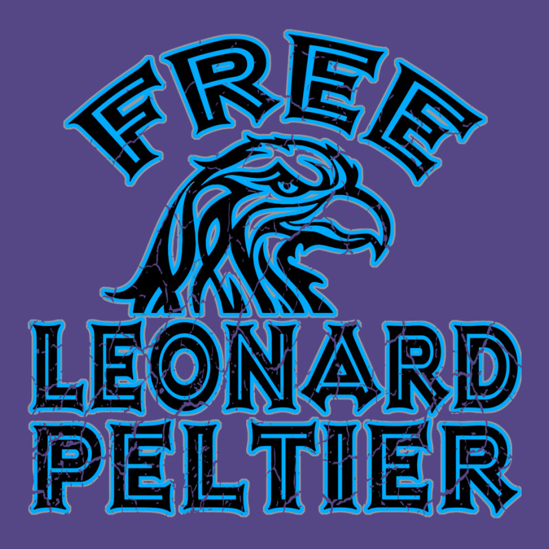 Free Leonard Peltier Blue Used Look Basic T-shirt by oubaydkukmanz | Artistshot