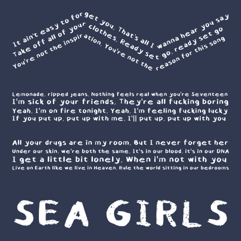 Sea Girls Lyrics Basic T-shirt by asaberazretk | Artistshot