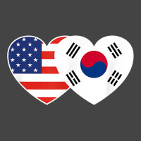 South Korea Usa Flag Twin Heart T Shirt For Korean Americans Basic T-shirt | Artistshot