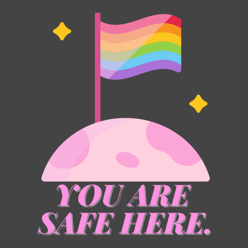 You Are Safe Here Pastel Basic T-shirt | Artistshot