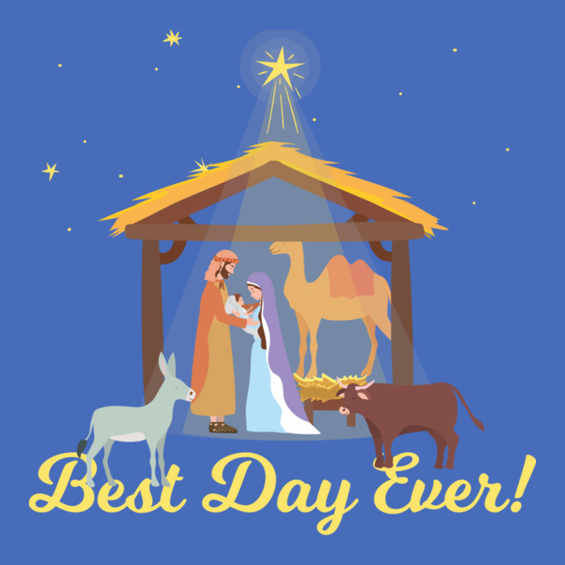 Best Day Ever   Christmas Advent Nativity Scene North Star Long Sleeve Basic Youth T-shirt by catotdmontis | Artistshot