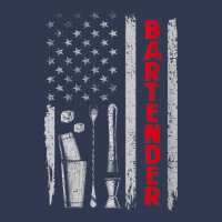 Womens Bartender Bar Working American Usa Flag Patriotic Men Women V-n Basic Youth T-shirt | Artistshot