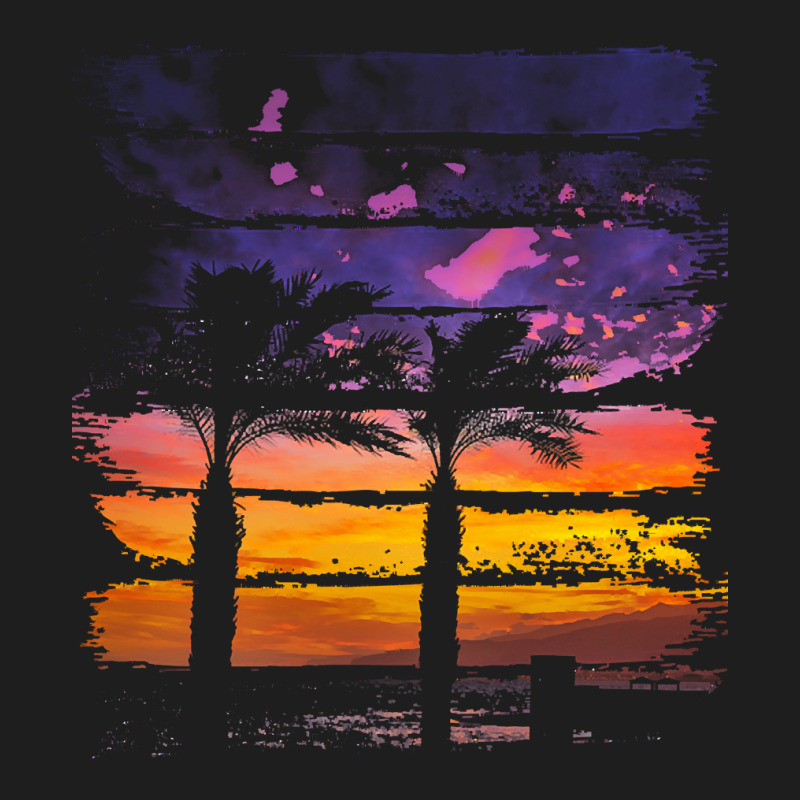 Palm Trees T  Shirt A Beautiful Painting That Shows The Atmosphere Of Classic T-shirt by protectiveblackening | Artistshot