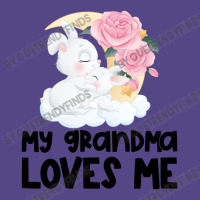 Rabbit Bunnies Pink Roses Grandma Loves Me Basic T-shirt | Artistshot