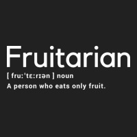 Fruitarian Definition Shirt Fruitarianism Cookbook Gift Basic T-shirt | Artistshot