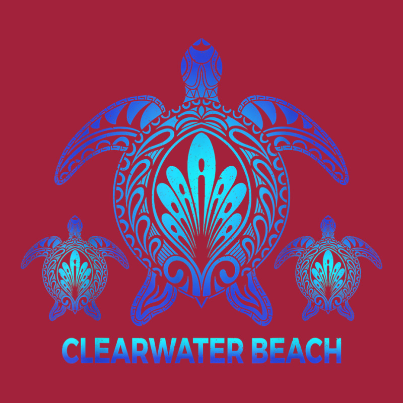 Vintage Clearwater Beach Florida Blue Sea Turtle Souvenirs T Shirt Basic T-shirt by shmonotpv4s | Artistshot