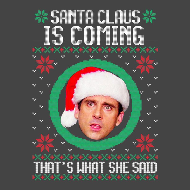 The Office Santa Claus Is Coming That's What She Said Gift For Men And Basic T-shirt by snickshreefd | Artistshot