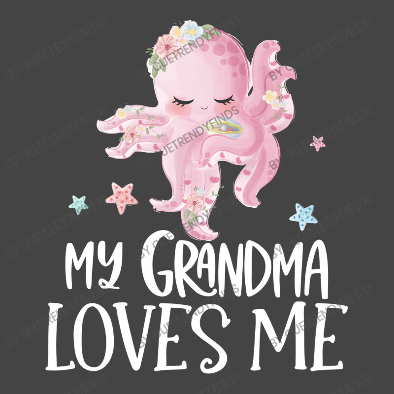 Pink Octopus My Grandma Loves Me Basic T-shirt by CueTrendyFinds | Artistshot