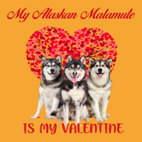 My Alaskan Malamute Is My Valentine Dog Lover Valentines Day 232 Basic T-shirt | Artistshot