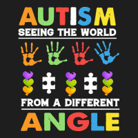 Autism Awareness Month T  Shirt Funny Autism Awareness Seeing The Worl Classic T-shirt | Artistshot