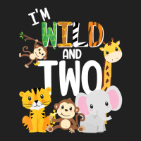 Hot Trend I'm Wild And Two Zoo Theme Birthday Safari Jungle Animals Basic T-shirt | Artistshot