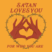 Limited Edition Satan Loves You Basic T-shirt | Artistshot