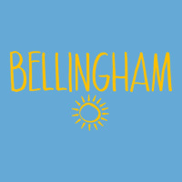 Bellingham Washington Drawing Of Sun Amber Print Basic T-shirt | Artistshot