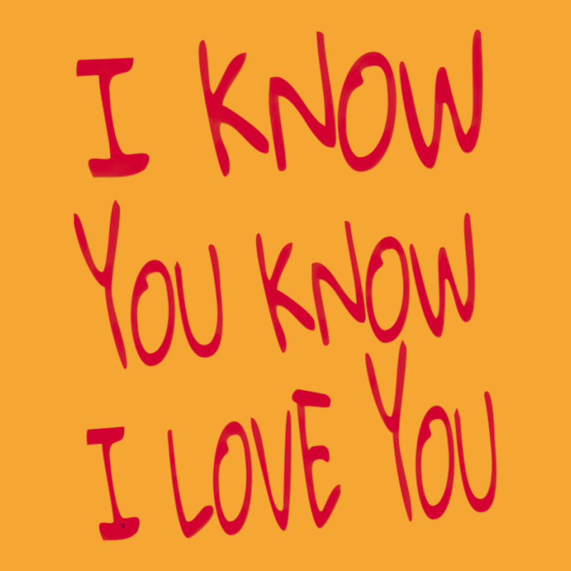 Valentine I Know You Know I Love You Basic T-shirt | Artistshot