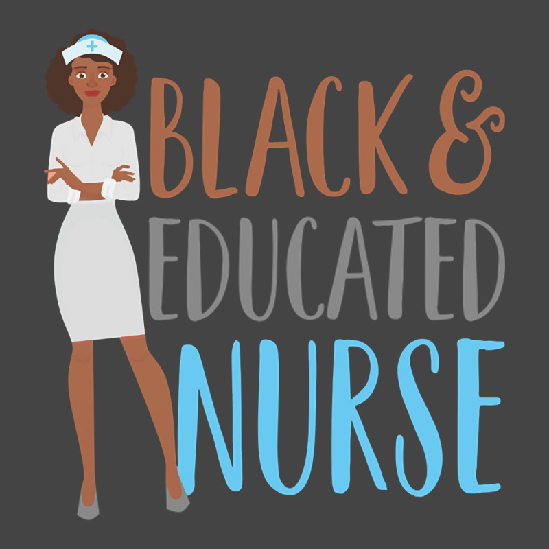 Hot Trend Black And Educated Nurse Squad Funny Quote Basic T-shirt by Inmamlil638 | Artistshot