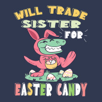 Will Trade Sister For Easter Candy Dinosaur T Rex Bunny Ears Basic Youth T-shirt | Artistshot