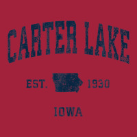 Carter Lake Iowa Ia Vintage Athletic Navy Sports Design Basic Youth T-shirt | Artistshot