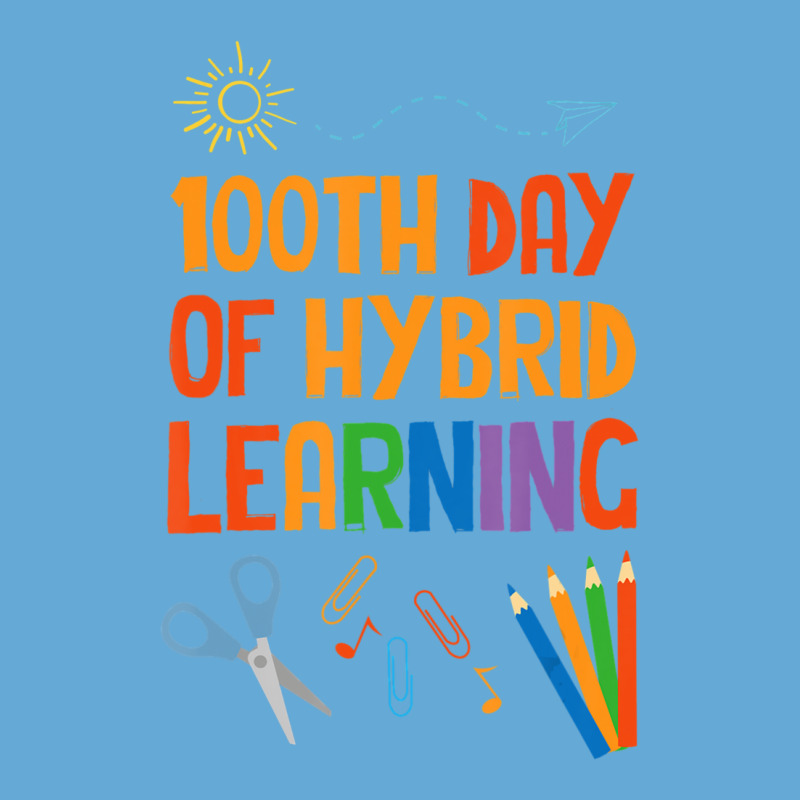 Limited Edition 100th Day Of Hybrid Learning Hundred Days Of School Basic T-shirt by Kristina Ritchey | Artistshot