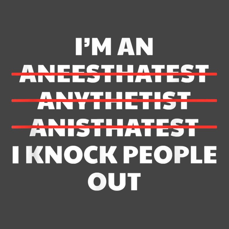 Anesthetist Hospital Worker   Funny Er Anesthetics Giver T Shirt Basic T-shirt | Artistshot