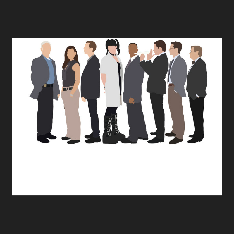 Ncis Cast Drawing Poster Music Basic T-shirt by ferrarperishc | Artistshot