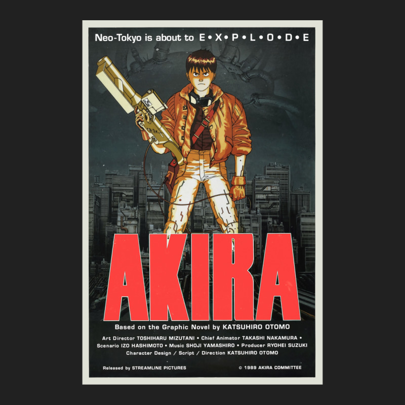 Akira  Classic Japanese Film Poster  Classic  Green Basic T-shirt by etlglein1 | Artistshot