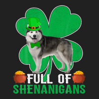 Full Of Shenanigans Alaskan Malamute Dog St Patrick's Day Basic T-shirt | Artistshot