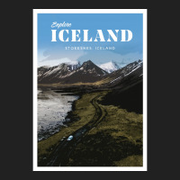 Visit Stokksnes Iceland  Girl Green Summer Basic T-shirt | Artistshot