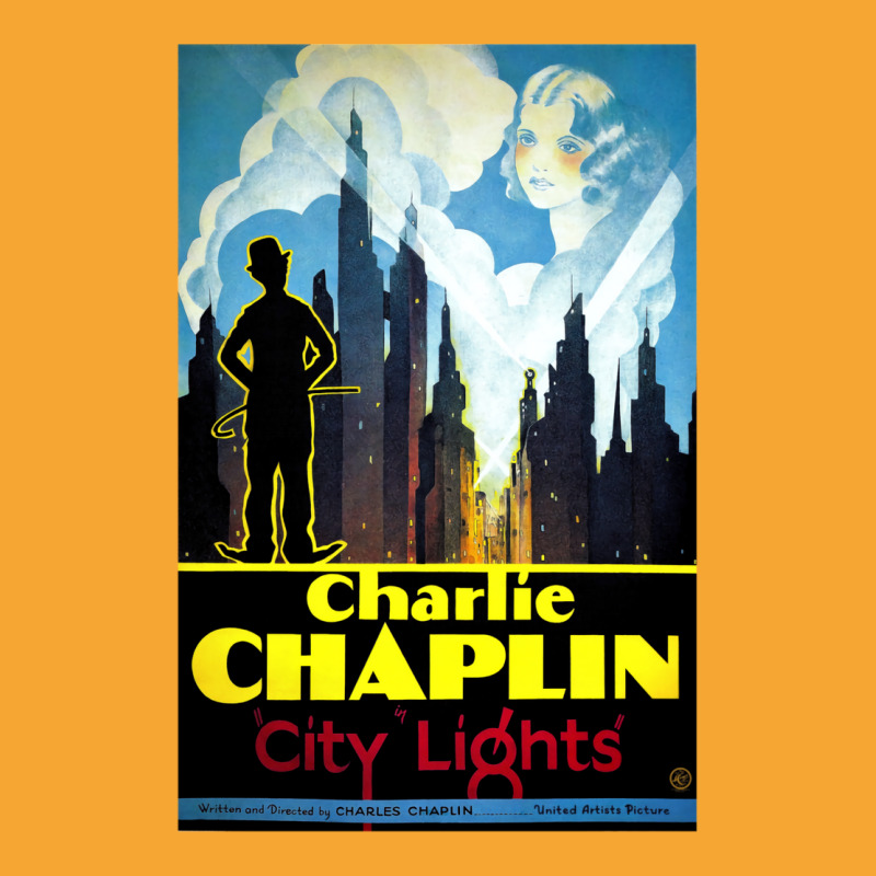 Charlie Chaplin, City Lights, 1931 Theatrical Release Poster Classic S Basic T-shirt by kahuakalux4 | Artistshot