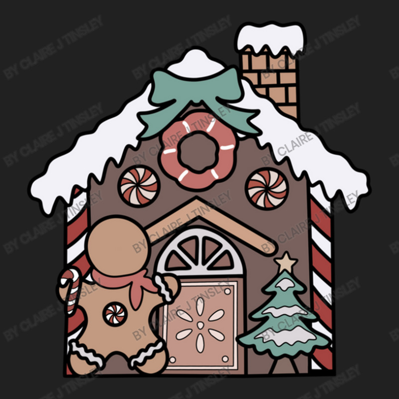 Holiday Gingerbread House Basic T-shirt by Claire J Tinsley | Artistshot