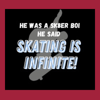 Sk8er Boi Sk8 The Infinity Quotskating Is Infinitequot Whiteblue Poste Basic T-shirt | Artistshot