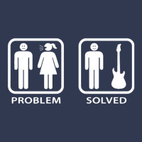 Problem Solved Guitar Mens Funny Electric Acoustic Bass Player Strings Basic T-shirt | Artistshot