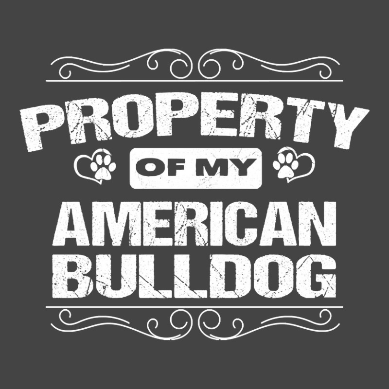 American Bulldog - Property Of My American Bulldog Basic T-shirt by stumbledfeatures425 | Artistshot