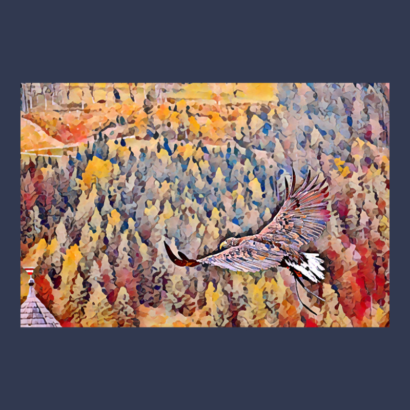 Eagle Flying Over Forest Colorful Painting-gm3s0 Basic T-shirt by yeahdashing61 | Artistshot