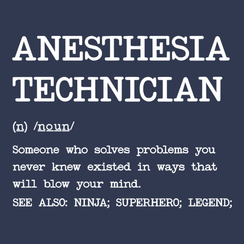 Anesthesia Technician - Definition Design Basic T-shirt | Artistshot