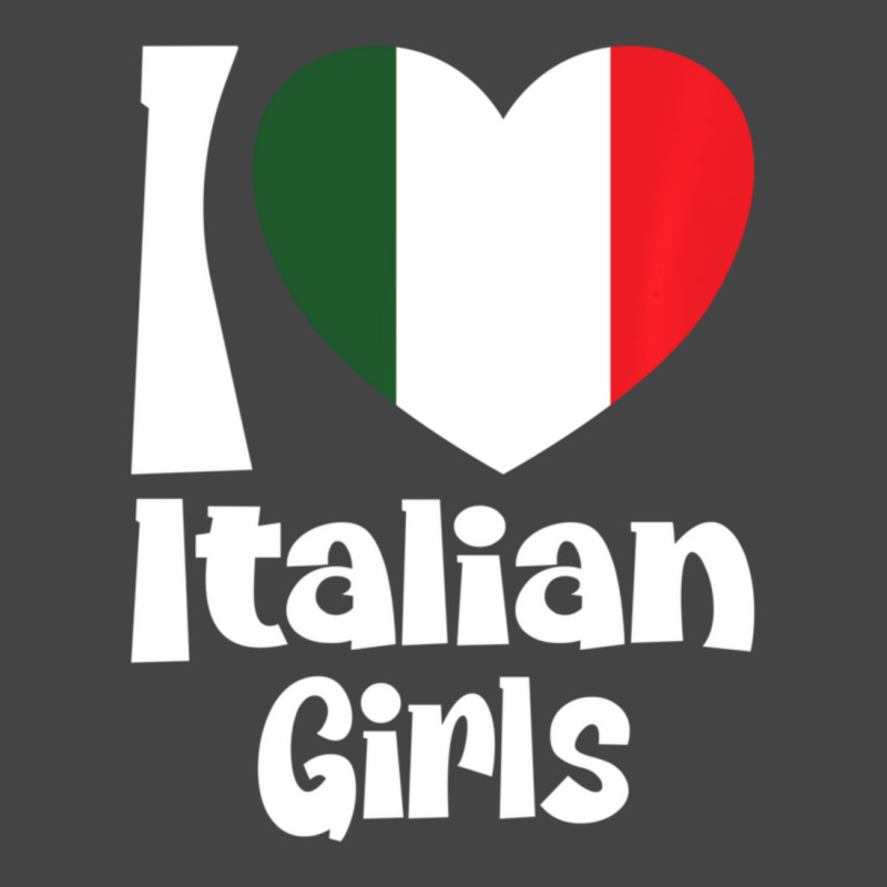 Limited Edition I Love Italian Girls With Italy Heart Flag Basic T-shirt by Bostic Walling | Artistshot