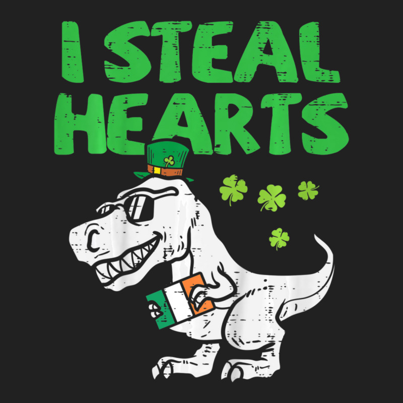 Limited Edition Kids I Steal Hearts T-rex Dinosaur Dino St Patricks Da Basic T-shirt | Artistshot