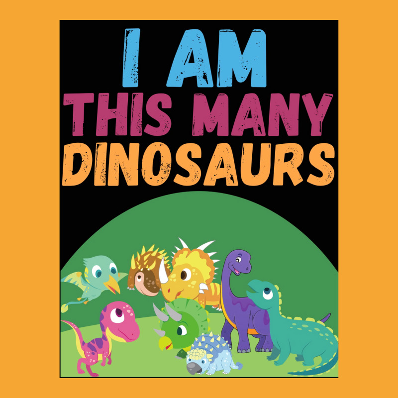 I Am This Many Dinosaurs 8 Eight Eighth Poster Quote Basic T-shirt | Artistshot