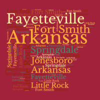 Arkansas Map And Cities Basic T-shirt | Artistshot