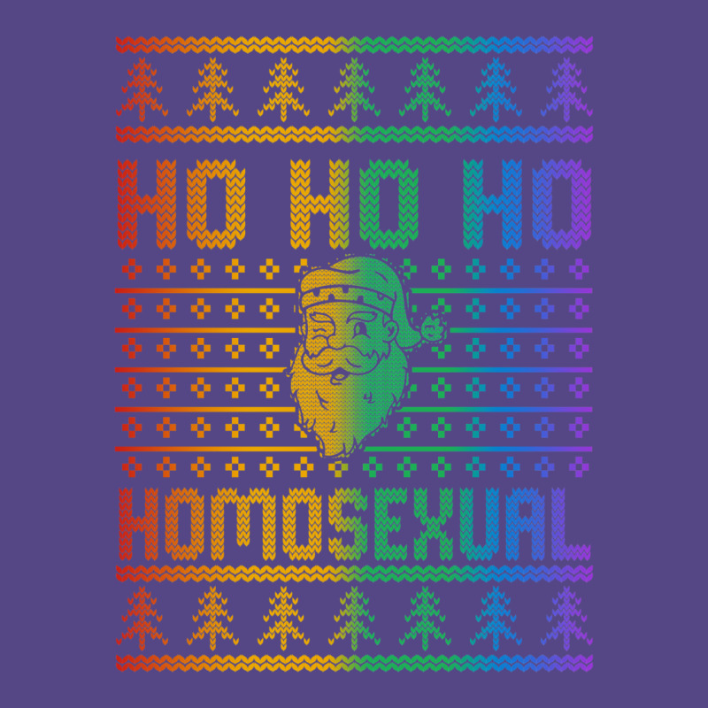 Ho Ho Ho Homosexual Christmas Holiday Lgbt Gay Ugly Design Basic T-shirt | Artistshot