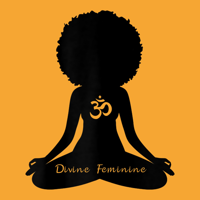 Womens Divine Feminine Black Girl Yoga Self Love Om Wellness T Shirt Basic T-shirt by kayleeantb2tp | Artistshot