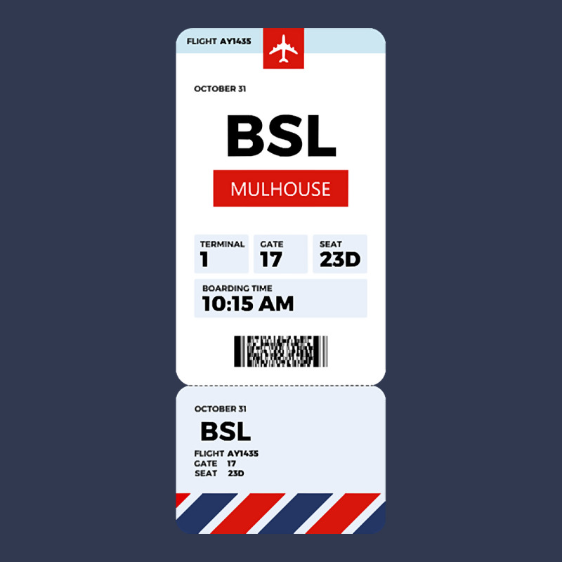 Mulhouse Boarding Pass Basic Youth T-shirt | Artistshot