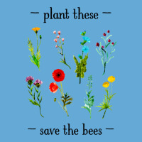 Hot Trend Plant These Save The Bees (watercolor Wildflowers) Basic Youth T-shirt | Artistshot