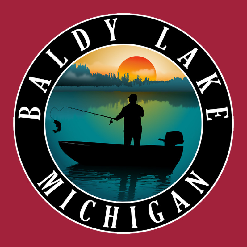 Baldy Lake Fishing Michigan Sunset Basic Youth T-shirt by fencingderby989 | Artistshot