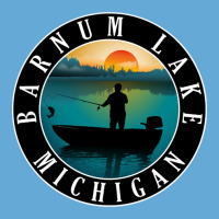 Barnum Lake Fishing Michigan Sunset Basic Youth T-shirt | Artistshot